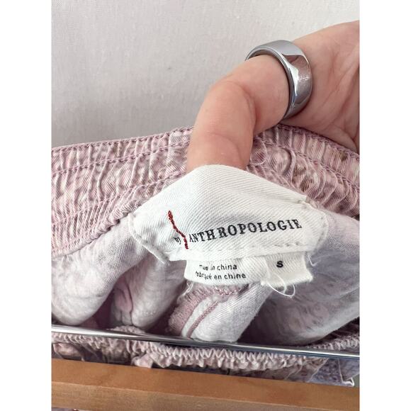 Anthropologie Orana Printed Jogger Pants Small Pink Pull On Snake Print Joggers - Picture 6 of 8